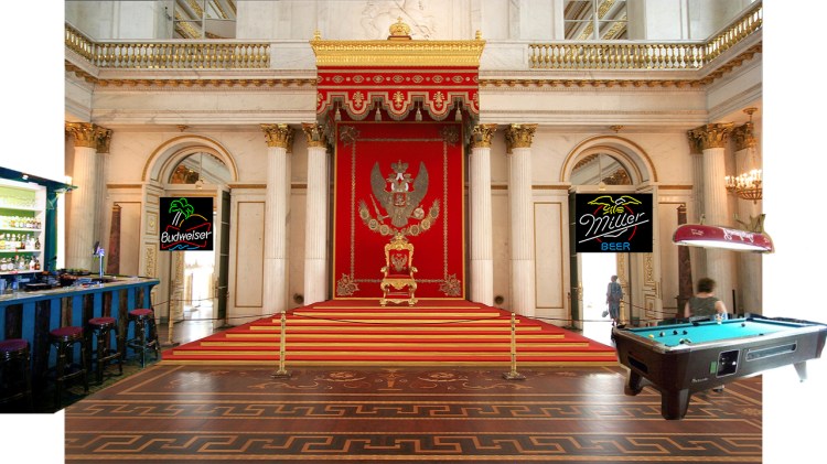 Photobashed throne room of King Hugo!